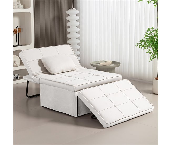 Sofá Cama Lino HOMCOM, hogar - sofás y butacas Crudo