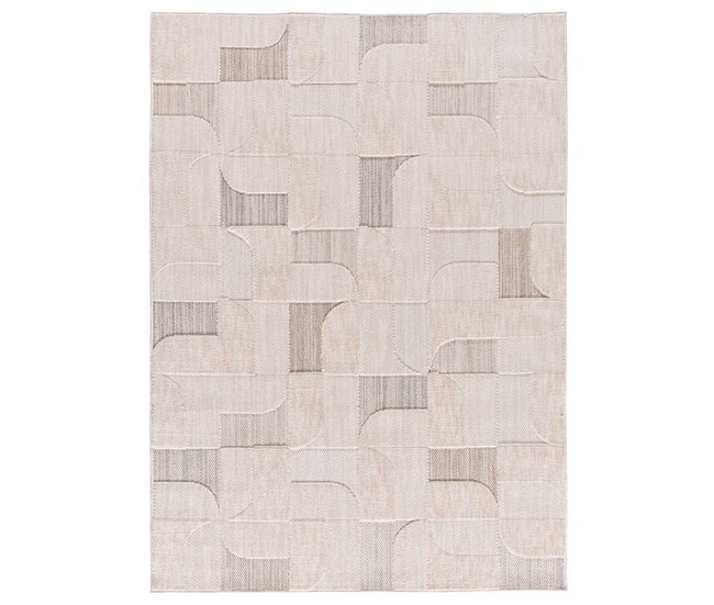 Alfombra con relieve de estilo étnico ELEMENT - ATTICGO 137x200 Beige