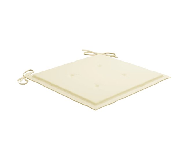 6 Sillas de jardín plegables de madera con cojines Antracita