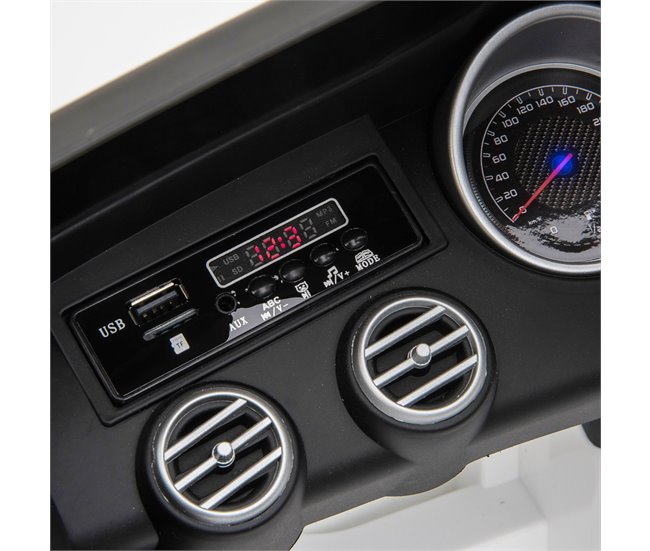 Coche Eléctrico PP, Acero HOMCOM Blanco