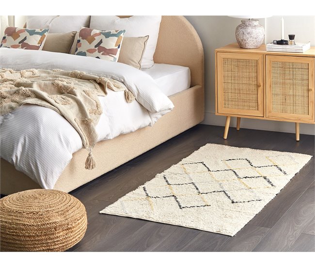 Beliani Alfombra de pelo corto TEZPUR 80x150 Beige