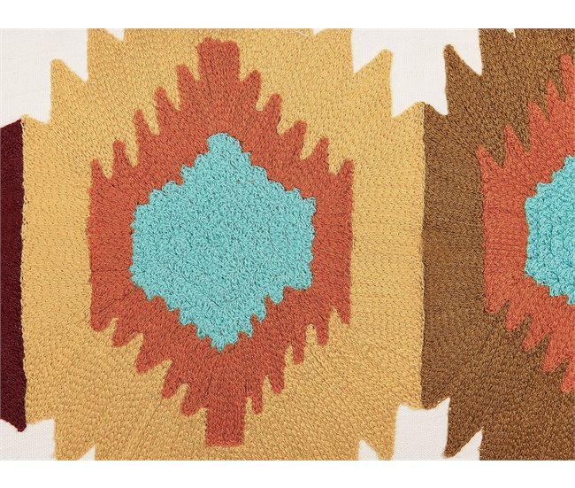 Beliani Cojín decorativo DANAPUR Multicolor
