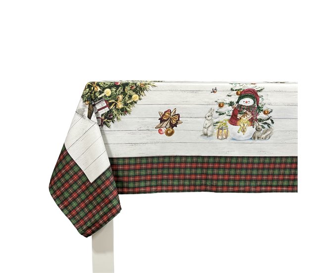 MANTEL DE NAVIDAD HOLLY JOLLY Blanco