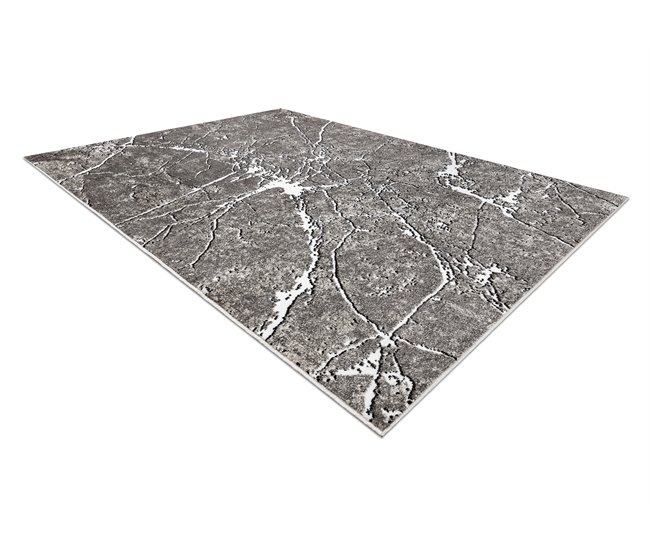 Alfombra MATEO 8036/944 Moderna Mármol estructural 80x150 Gris