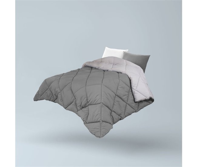 Edredón Dreamura Iro Azul Petróleo Gris