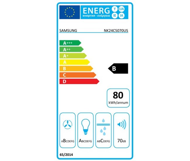 Campana decorativa de pared T-invertida SAMSUNG NK24C5070US/UR Negro/ Inox