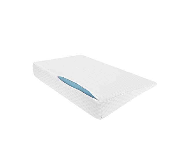 Acomoda Textil – Cuña Antireflujo para Bebé Inclinada con Funda. Blanco