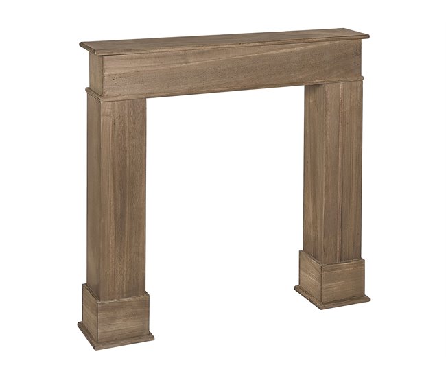 Beliani Repisa de la chimenea NARNIA Marron