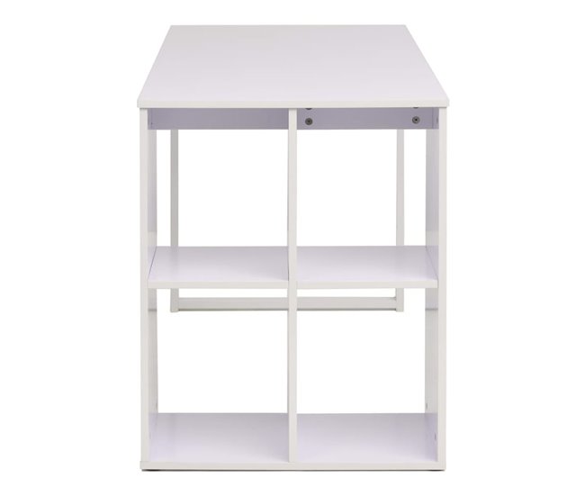 Escritorio Seihba  compartimentos laterales Blanco