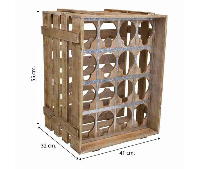 Cajón botellero de madera Marron