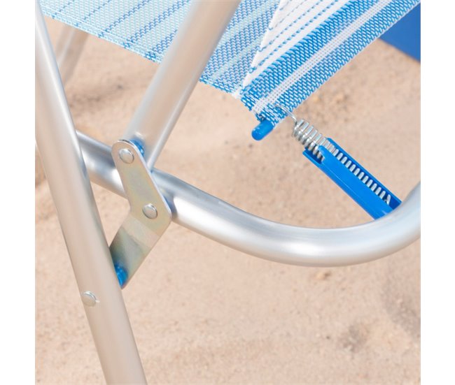 Aktive Silla de playa plegable Azul