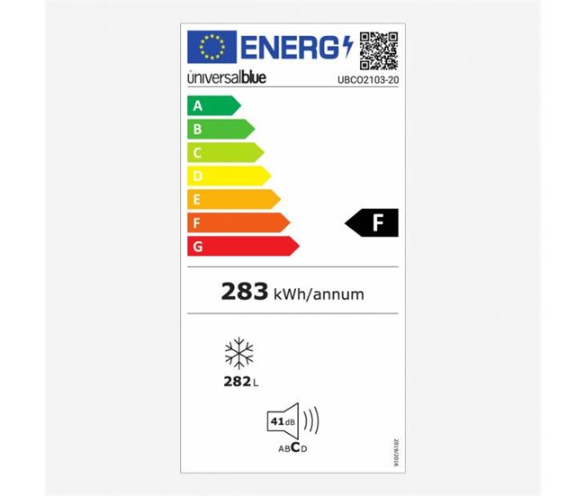 Congelador vertical Universal Blue Viedma No Frost F L Inox