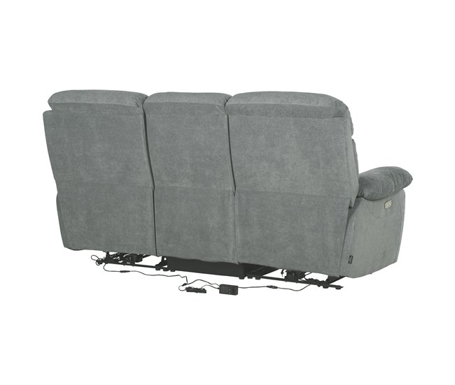Sofá 3 plazas 2 asientos relax eléctricos ESPRIT Verde