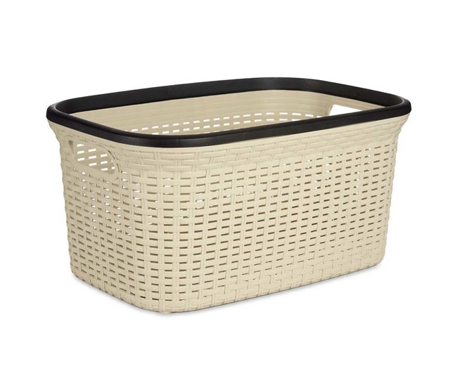 Cesto para la Ropa Crema