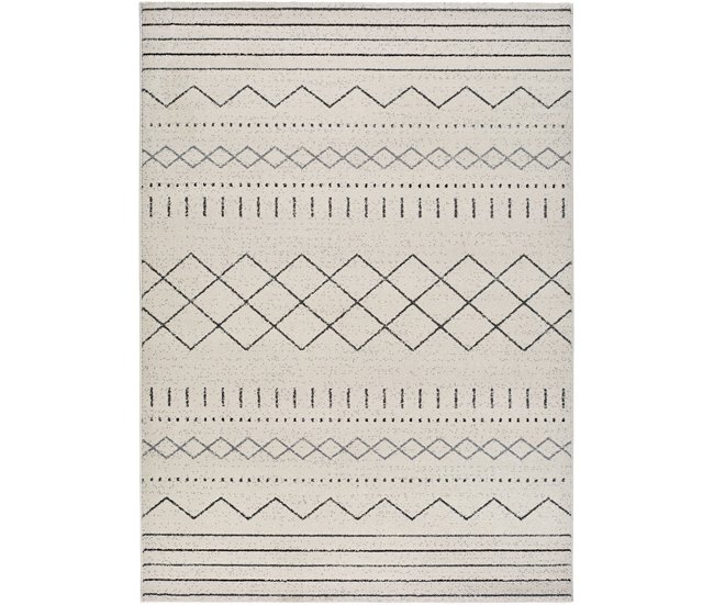 Alfombra de estilo étnico AKKA - ATTICGO 160x230 Blanco