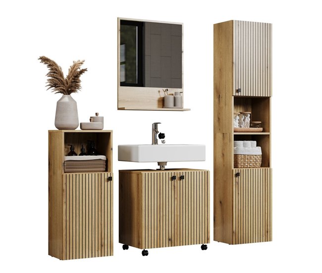 Mueble PureBlissBD 60 Negro/ Madera