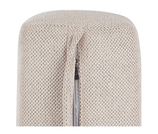 Beliani Chaise longue Poliéster NIORT Beige