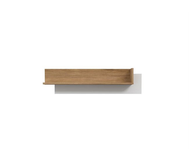 Estantería de pared horizontal FREETOWN Blanco/ Madera