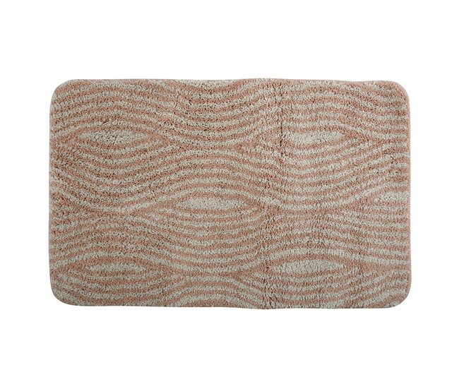 Alfombra Wave De Microfibra 80x50 Beige