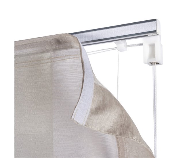 Estores plegables Estor Paqueto Liso Sin Varillas para Ventanas Blanco Veta