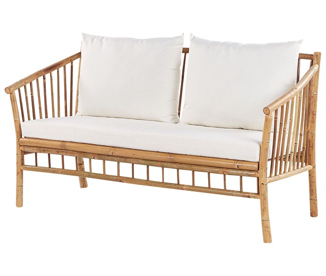 Beliani Conjunto de jardín Madera de bambú MAGGIORE Marron