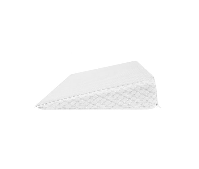 Acomoda Textil – Cuña Antireflujo para Bebé Inclinada con Funda. Blanco