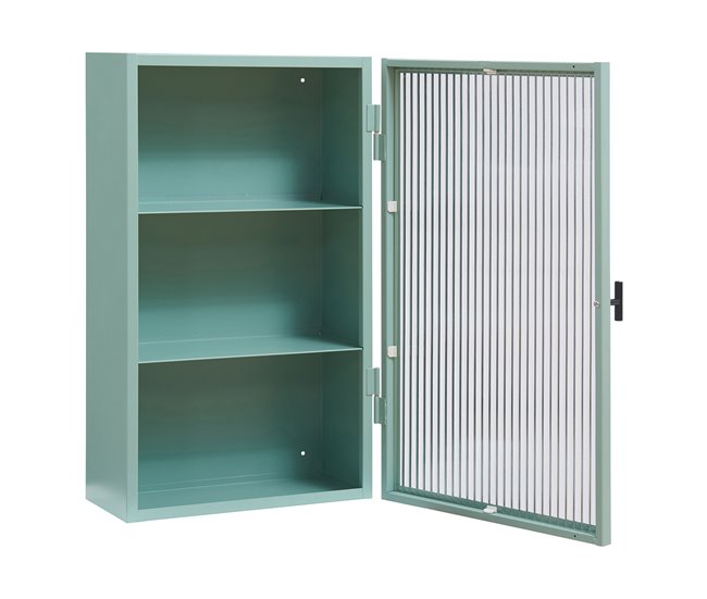 Armario de pared Zundert puerta de vidrio [en.casa] 35 Blanco