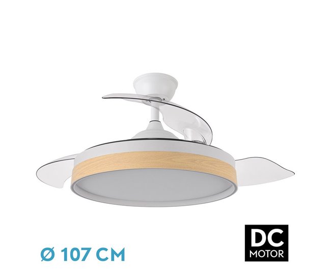 Ventilador De Techo Metal Serie Iglu Blanco