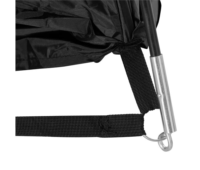 Carpa con Mosquiteras Poliéster, Textilene, Fibra Outsunny 300x300 Negro