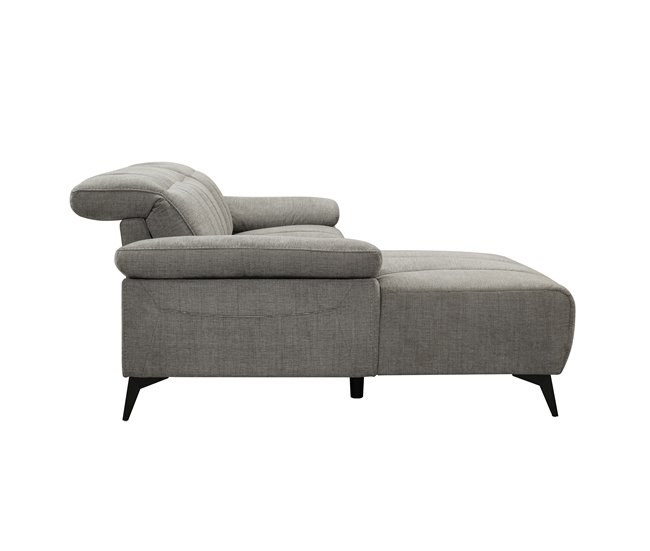 Chaise longue relax eléctrica ANDY Gris Claro
