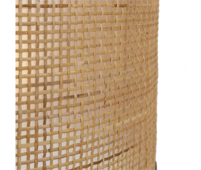 Lámpara de pie Kai de Ratán natural Amarillo