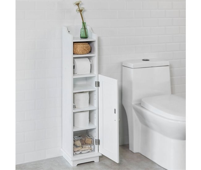 Portarrollos de Papel Higiénico FRG177-W SoBuy Blanco
