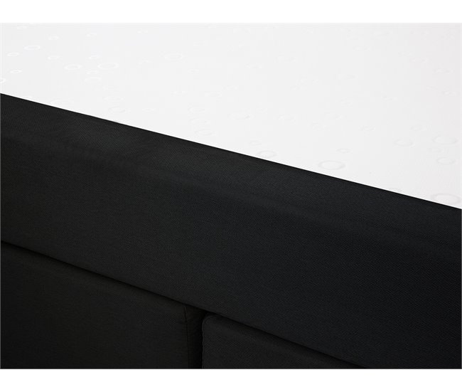 Beliani Cama continental Poliéster ADMIRAL 190x210 Gris Claro