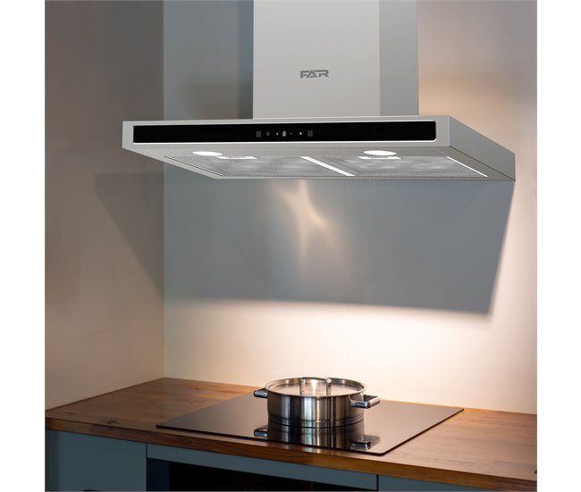 Campana decorativa T invertida FAR FA-EXTSS-2025 Inox