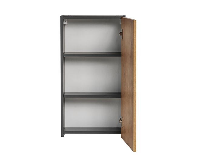 ARMARIOS LATERALES MONAKO 40 Gris/ Madera