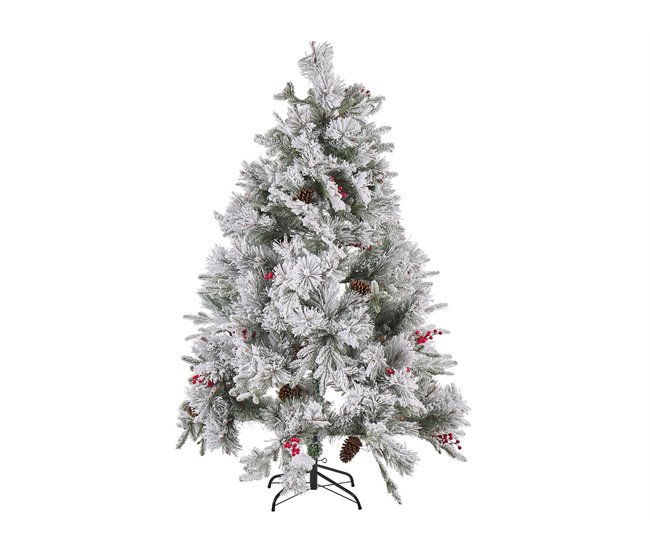 Beliani Árbol de Navidad MASALA Blanco