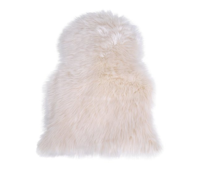 Alfombra Asimétrica Lambskin Blanco