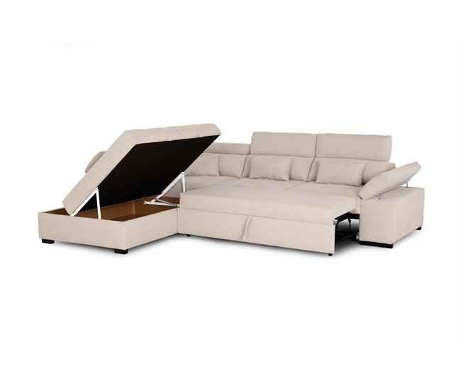 Rinconera reversible con cama STEWART Beige