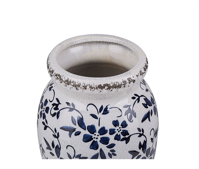 Beliani Jarrón para flores AMIDA Blanco