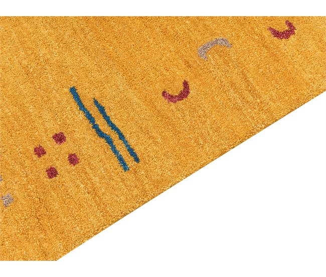 Beliani Alfombra de pelo corto ATALAN 80x150 Amarillo