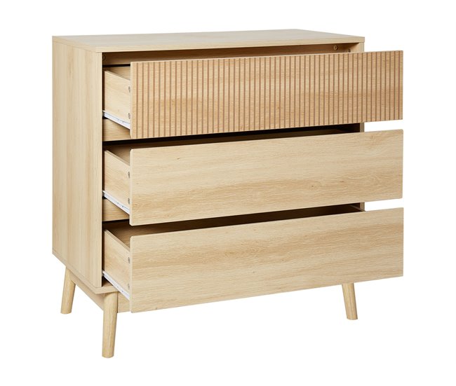 Beliani Cómoda WALES Madera Clara