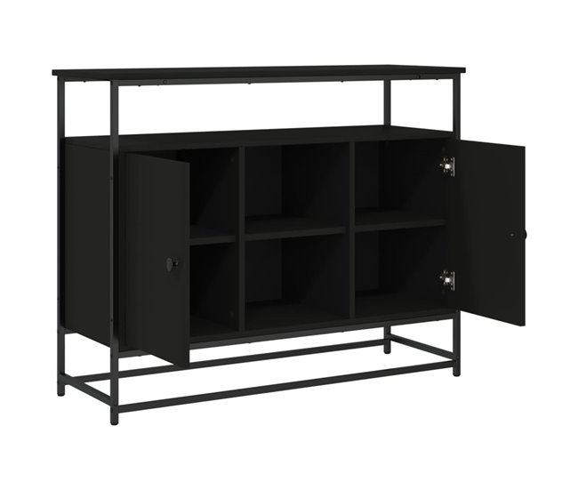 Aparador buffet cómoda armario mueble organizador cocina salón salón Negro