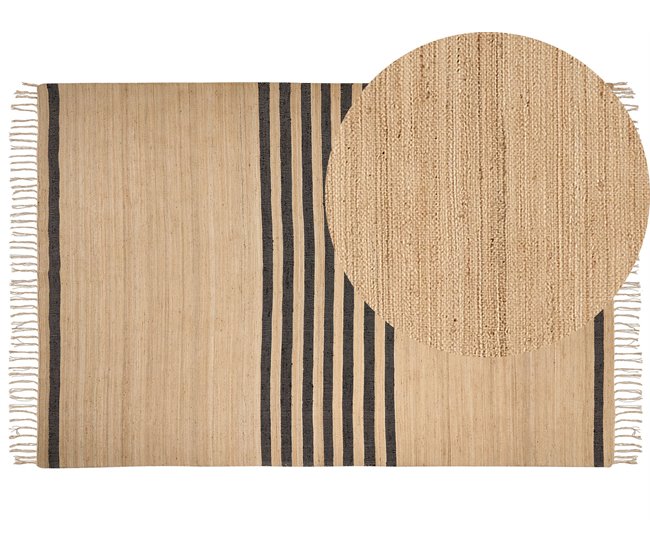 Conforama Alfombra de yute beige 200 x 300 cm ERICEK