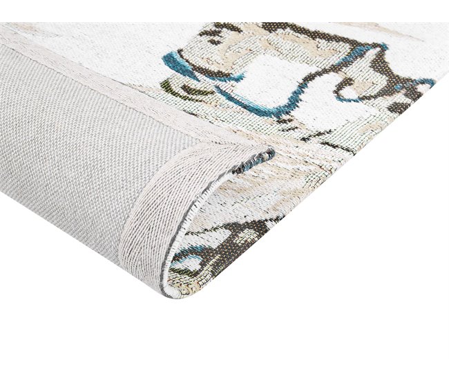 Beliani Alfombra de pelo corto ARIHA 140x200 Turquesa