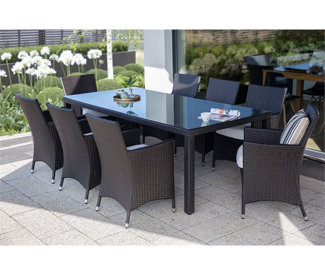 Beliani Conjunto de comedor ITALY Blanco