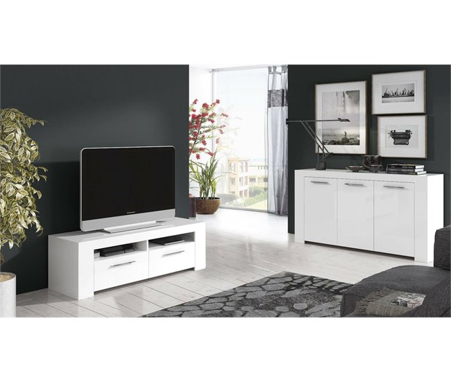 Aparador efecto madera 144 Blanco