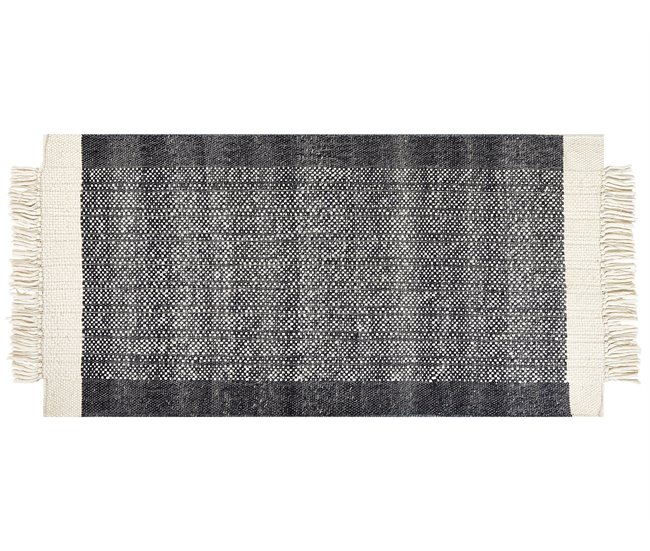 Beliani Alfombra de pelo corto ATLANTI 80x150 Blanco/ Beige