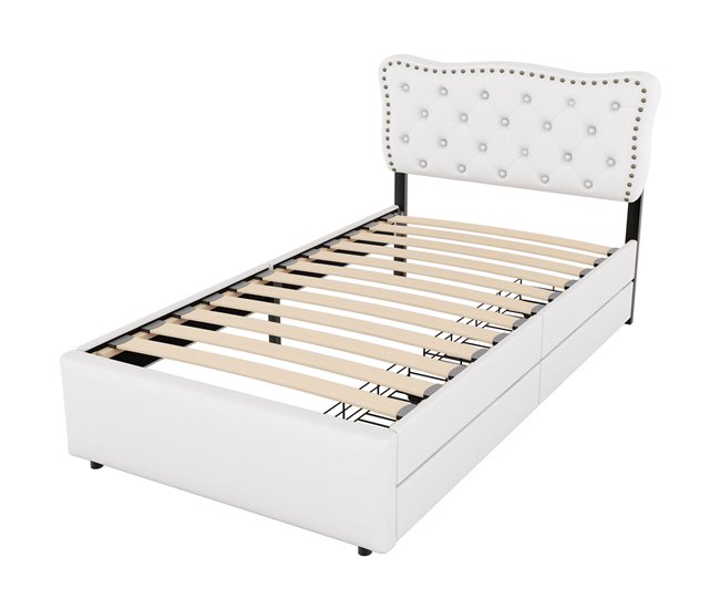 Camas individuales 92x203 Beige