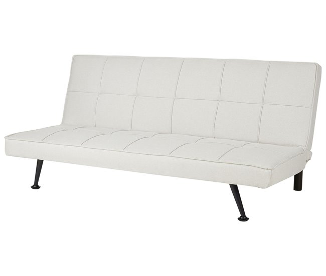 Beliani Sofá cama Poliéster HASLE Beige