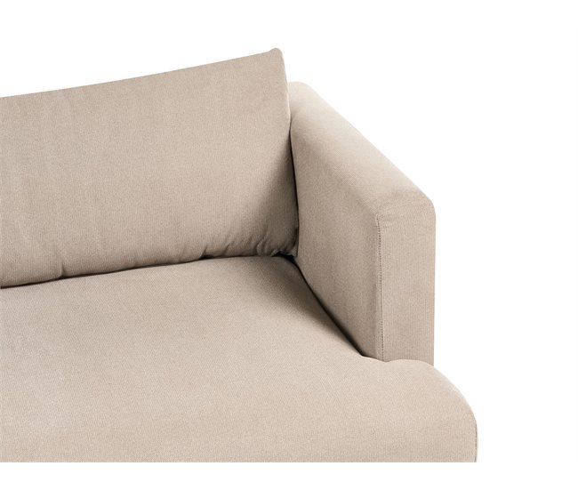 Beliani Sofá de 3 plazas Poliéster JARPEN Beige